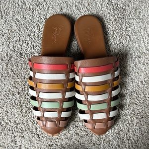 Crown Vintage | Multicolor Leather Mules